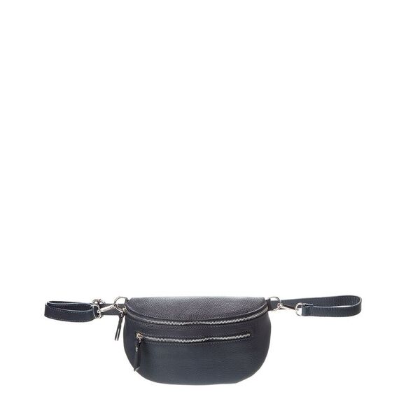 Italian Leather Pouch, Blue - Picture 1 of 3